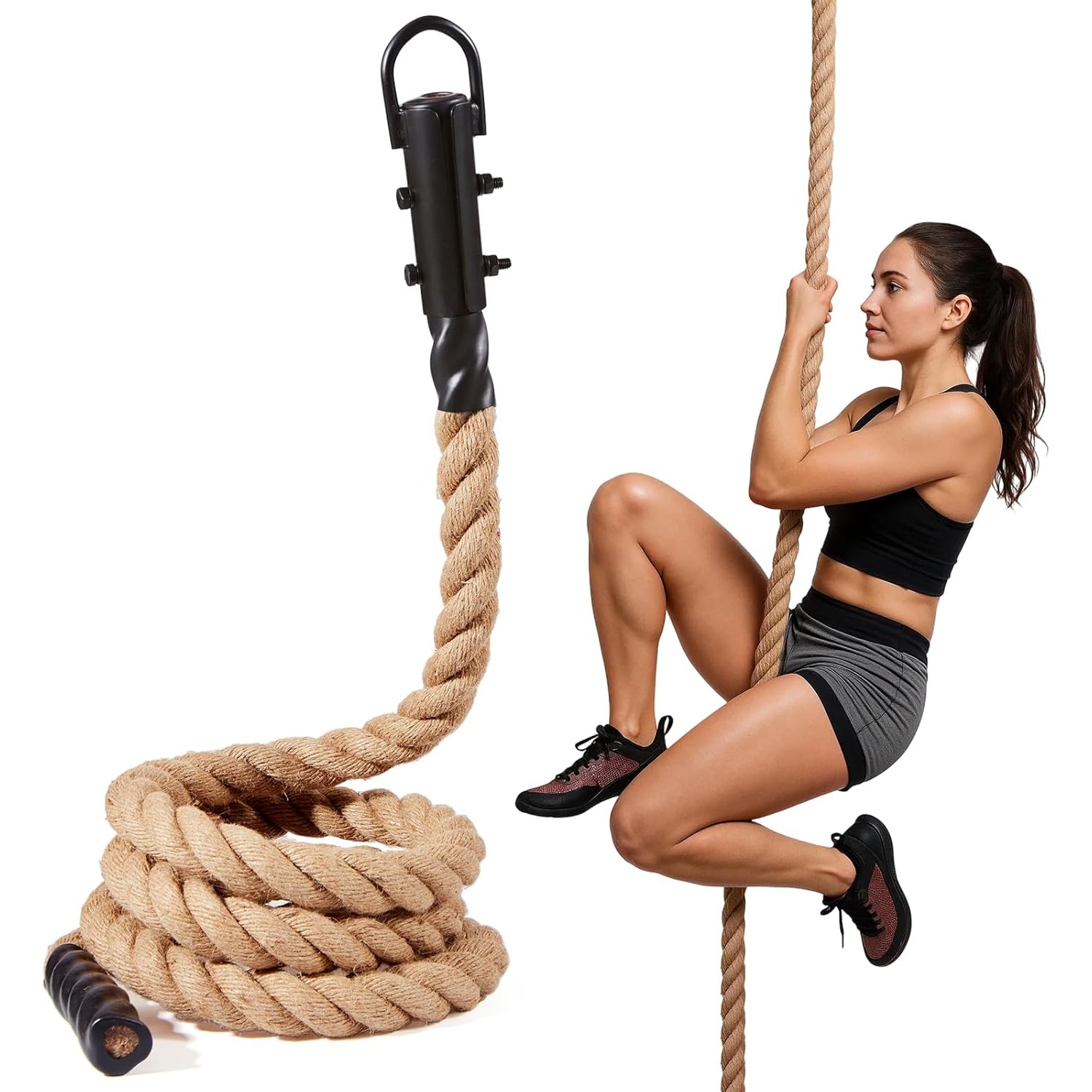 Battle Rope Heavy - เชือกออกกำลังกายแบบหนา 3.7 ซม. x 3 ม.