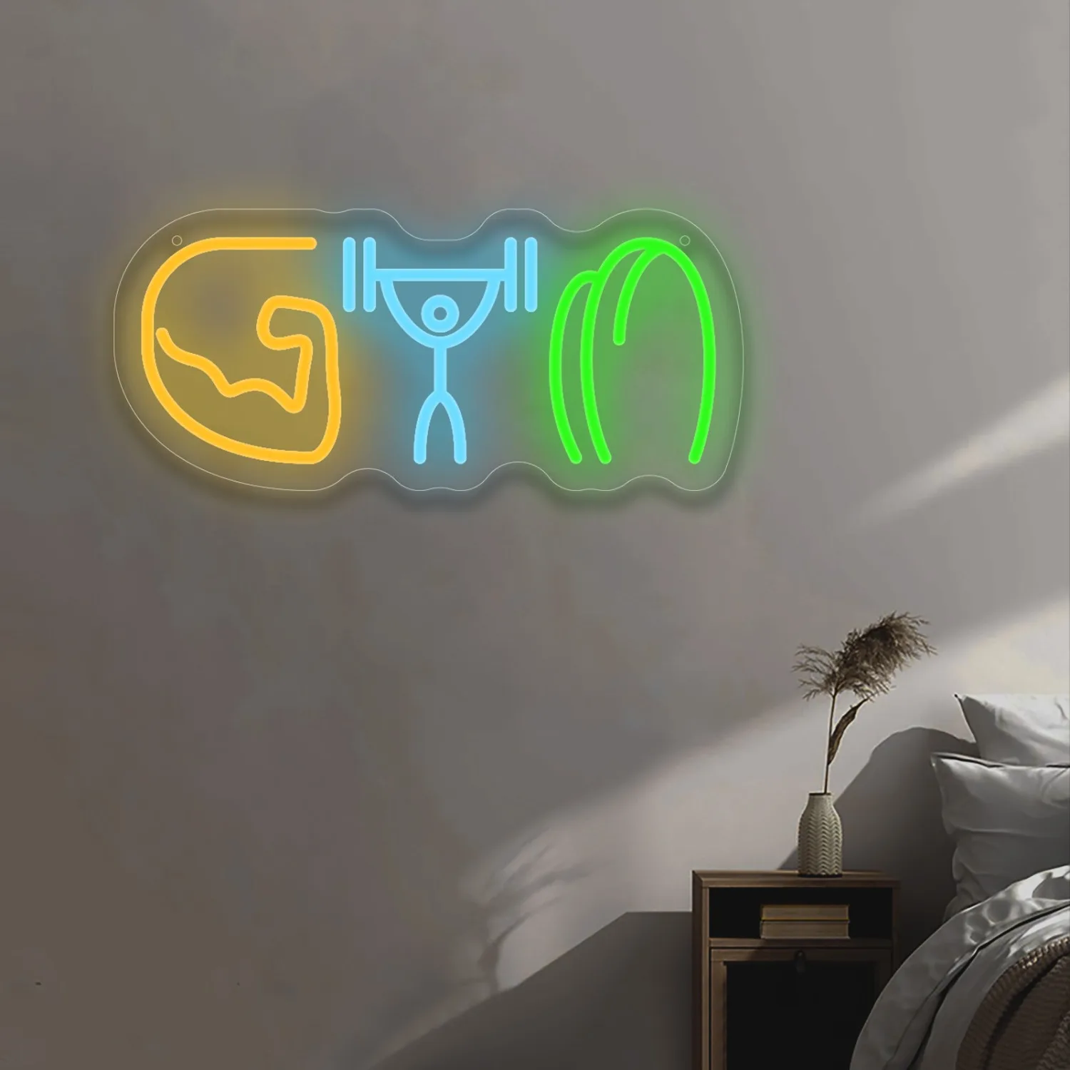 ป้ายไฟนีออนสำหรับยิม ลายกล้ามเ - Home Gym Neon Sign บทวิจารณ์และราคา