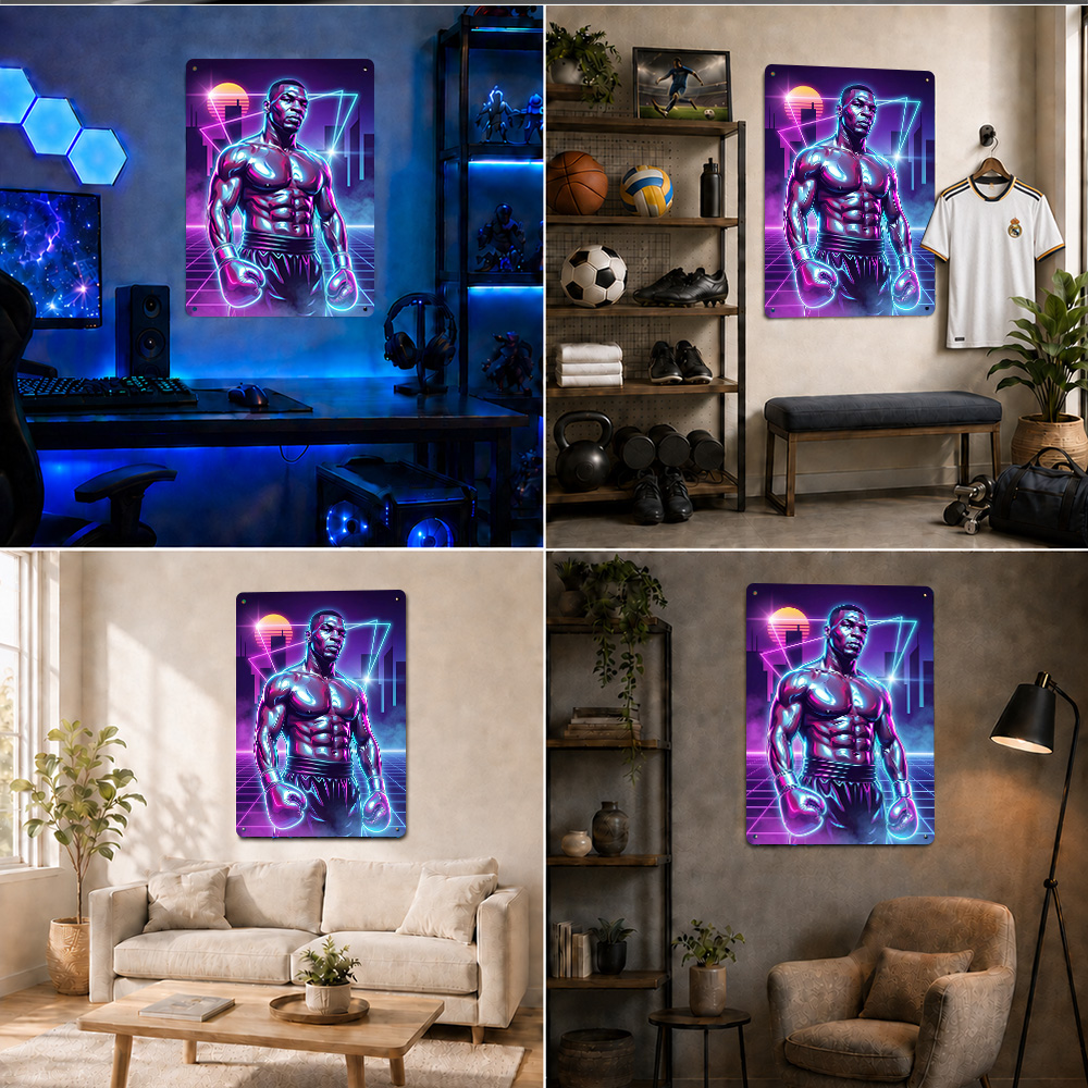 โปสเตอร์โลหะลายมวยไมค์ ไทสัน ป - Home Gym Neon Sign บทวิจารณ์และราคา